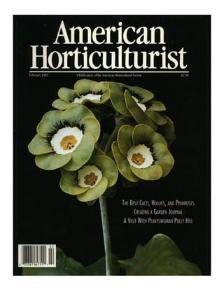 American Horticulturist Magazine 1992