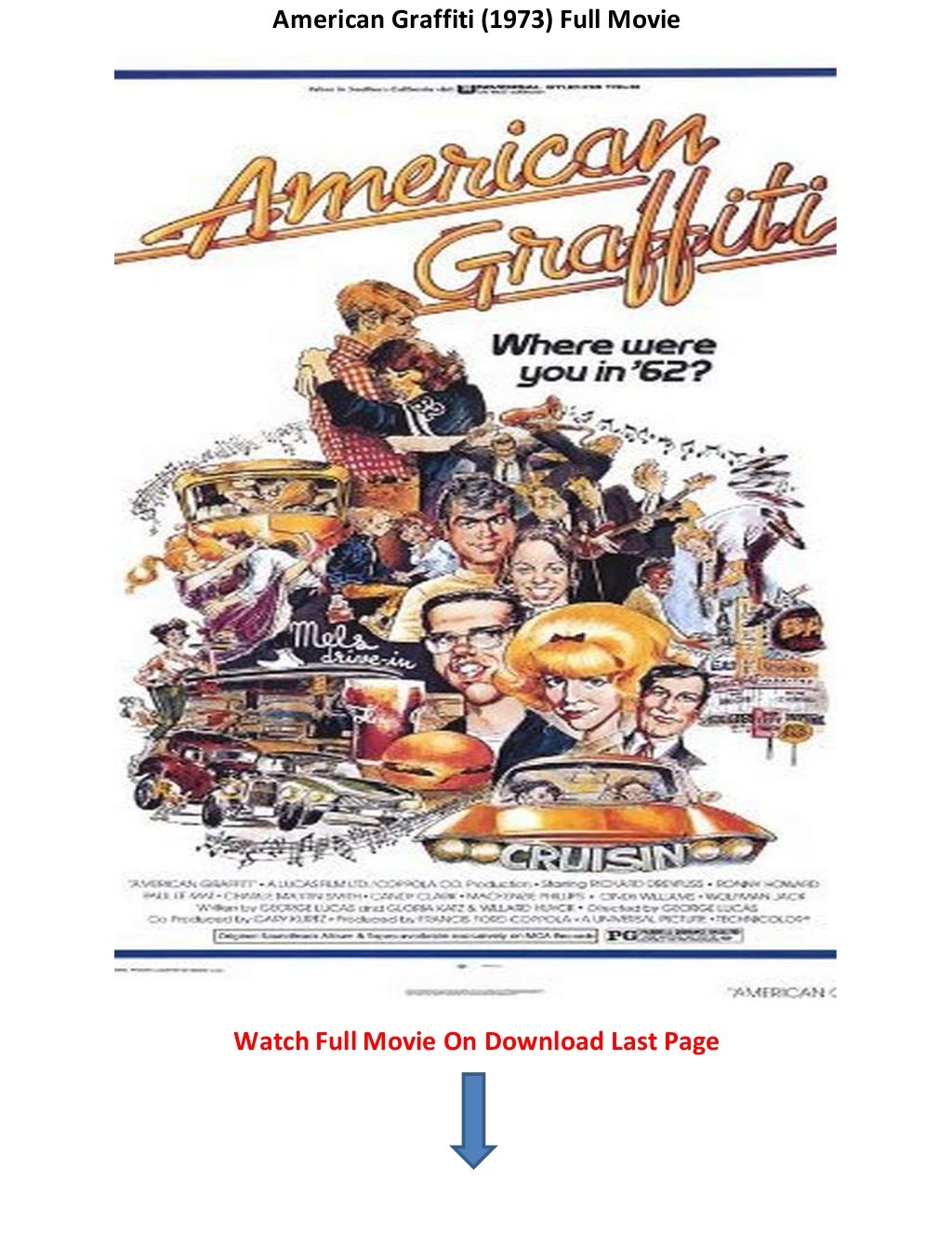 American graffiti (1973) Free Bootleg Movie Sites