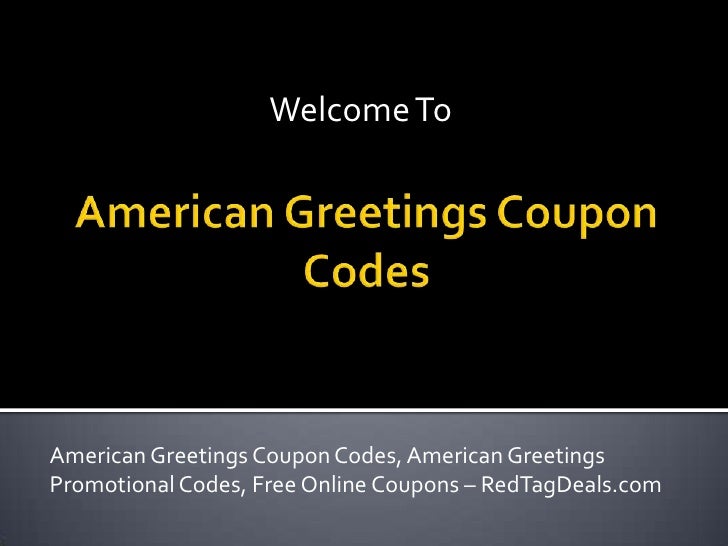 American greetings coupon codes