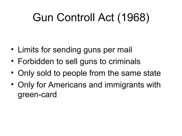 gun laws in the USA | PPT