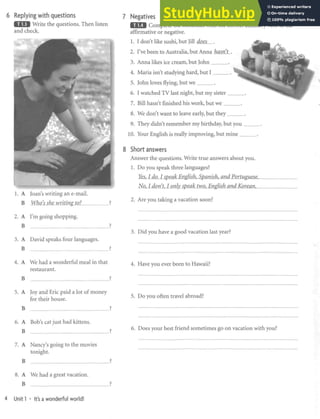 American Headway 3 Workbook | PDF
