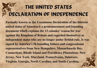 reasons the 13 colonies declared independence