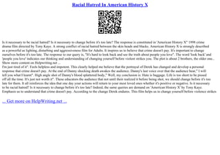 American History X Sociology | PPT