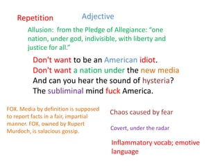 American Idiot and Dear Mr President | PPTX