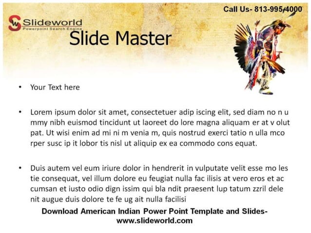 Online American Indian Powerpoint Template | PPT
