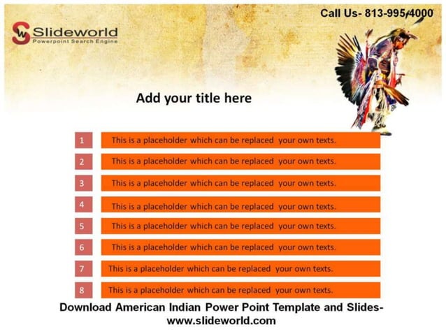 Online American Indian Powerpoint Template | PPT