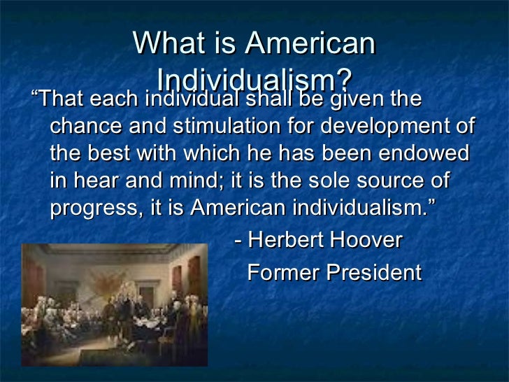 American individualism
