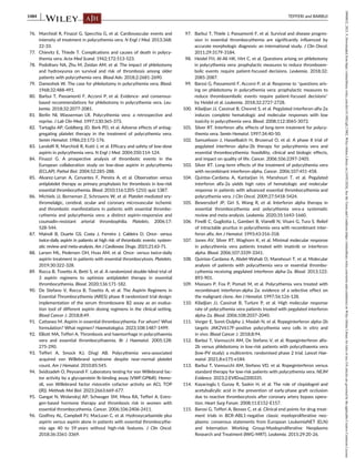 Tefferi Algorithm American J Hematol - 2023 - Tefferi - Polycythemia vera 2024 update on ...