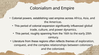 Literatures of Global North Powerpoint Presentation | PPTX