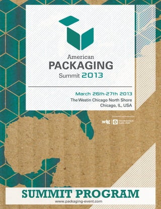 SUMMIT PROGRAM
Researched and Produced by:
www.packaging-event.com
 
