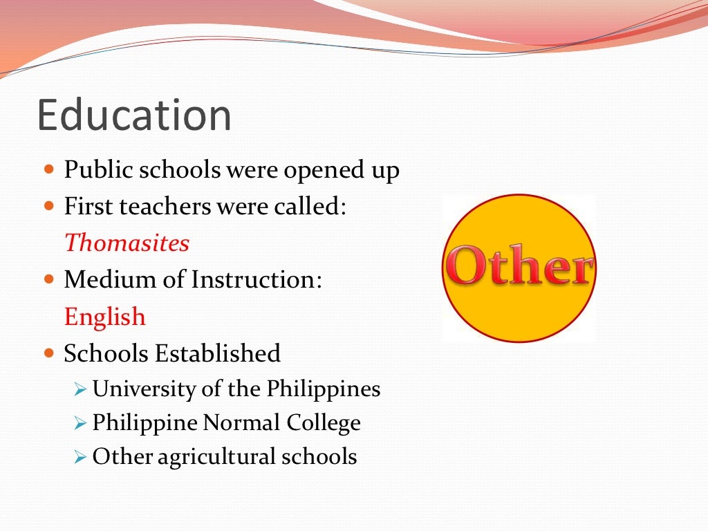 Changes in the Philippines during the American period