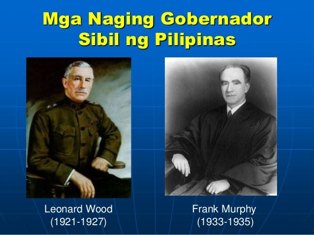 Sino Ang Unang Gobernador Militar American period