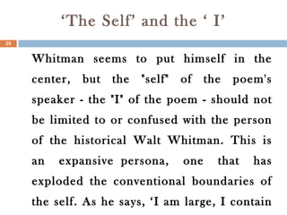 ‘ The Self’ and the ‘ I’ ,[object Object]