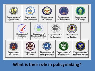 What is their role in policymaking?
 