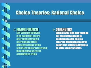 Rational Choice
Theory
 