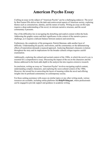 American Psycho Essay.pdf
