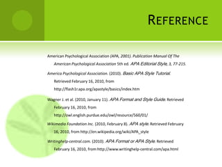 Print SourceReference content of  following component:Author name or namesPublication date Title of the work Publication dataExample :Author, A. A., Author, B. B., & Author, C. C. (Year). Title of article. Title 	of Periodical, volume number(issue number), pages.Transom, Z., & Rutherford, S. (1991, October). The Relationship Between 	Occasional Writer's Block and Fear of Technology. Psychology Today, 27, 82-88.