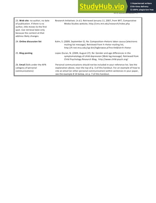 American Psychological Association (APA) FORMAT | PDF