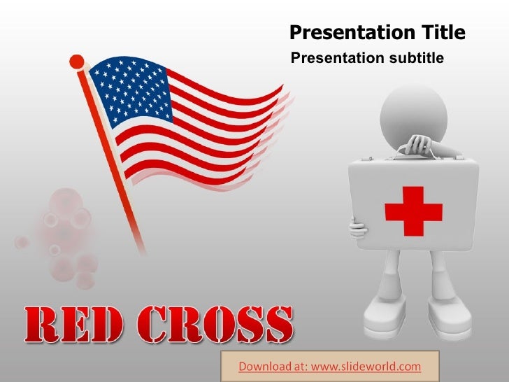 red cross presentation template
