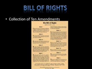 • Collection of Ten Amendments 
 