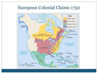 European Colonial Claims 1750
 
