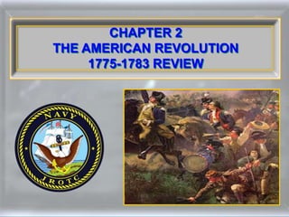 CHAPTER 2
THE AMERICAN REVOLUTION
1775-1783 REVIEW
 
