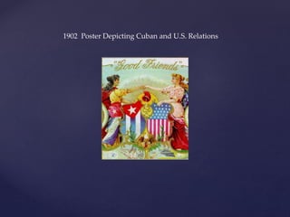 1902 Poster Depicting Cuban and U.S. Relations
 