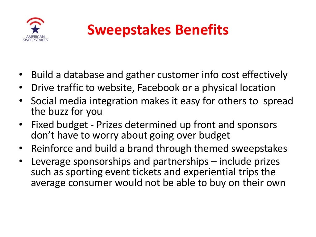American Sweepstakes and Promotions Company Capabilities and Best Practices