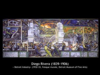 Diego Rivera (1839-1906)
« Detroit Industry» (1932-33, fresque murale, Detroit Museum of Fine Arts)
 