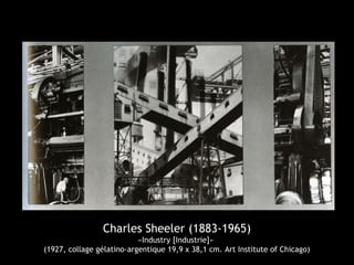 Charles Sheeler (1883-1965)
«Industry [Industrie]»
(1927, collage gélatino-argentique 19,9 x 38,1 cm. Art Institute of Chicago)
 