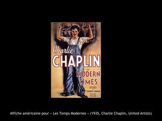 Affiche américaine pour « Les Temps Modernes » (1935, Charlie Chaplin, United Artists)
 