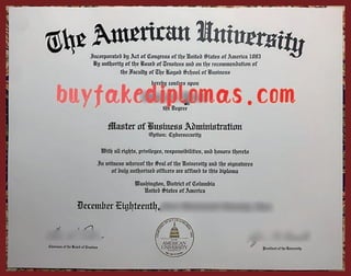 buy fake degree, American University MBA Degree Certificate form buyfakediplomas.com
