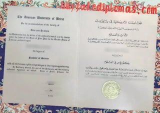 American University of Beirut diploma buy fake diploma