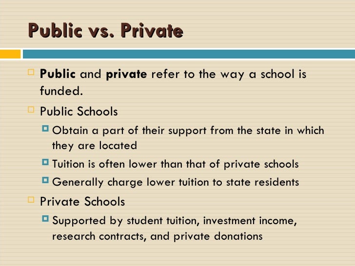 compare and contrast essay between public and private universities pdf