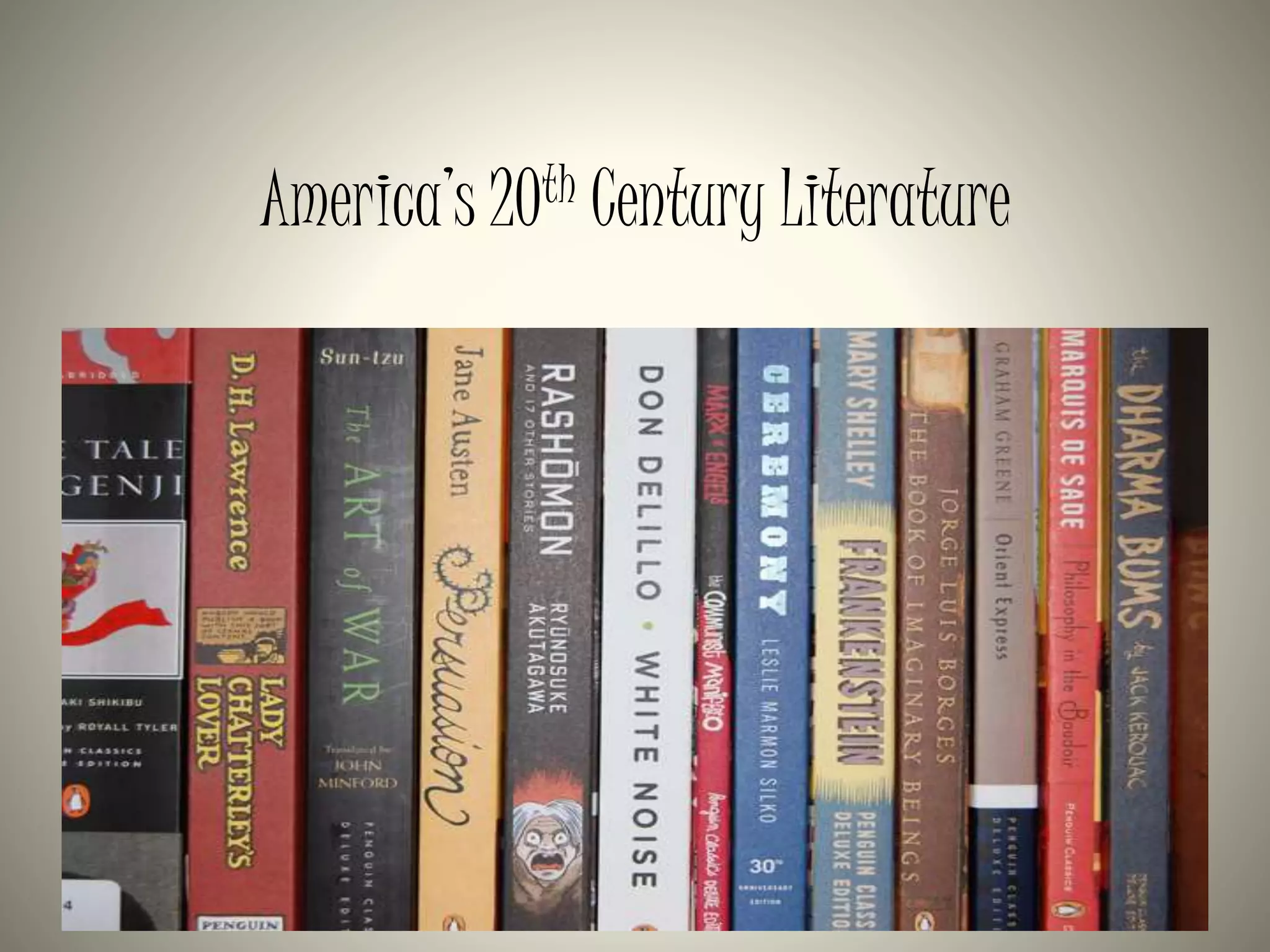 America’s 20th Century Literature