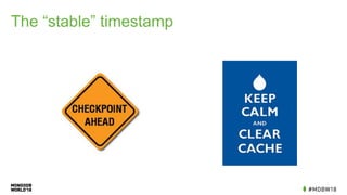 The “stable” timestamp
 