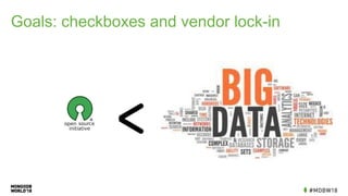 Goals: checkboxes and vendor lock-in
 