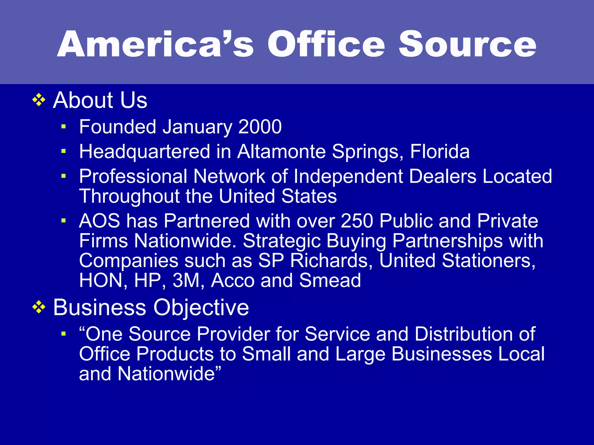 America's Office Source Nashville, TN PPT