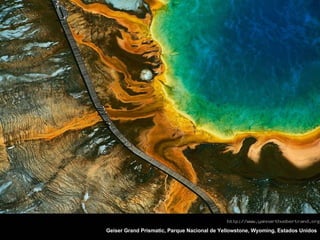 Geiser Grand Prismatic, Parque Nacional de Yellowstone, Wyoming, Estados Unidos 