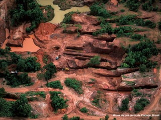 Minas de oro cerca de Poconé, Brasil 