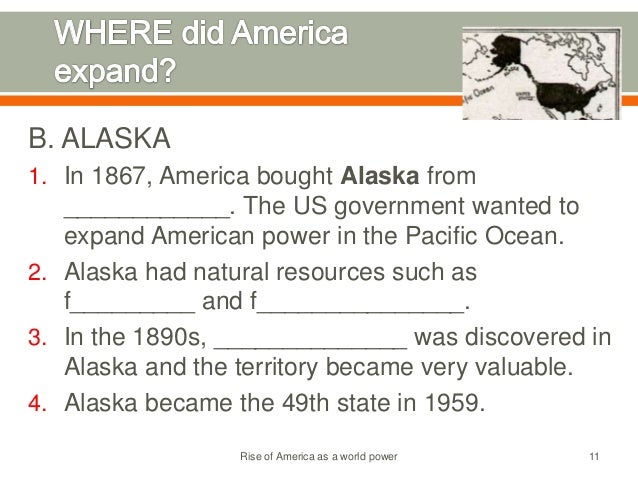 America’s rise to world power, 1890 1930 America’s rise to world power, 1890 1930