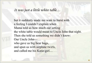 America's white table | PPT
