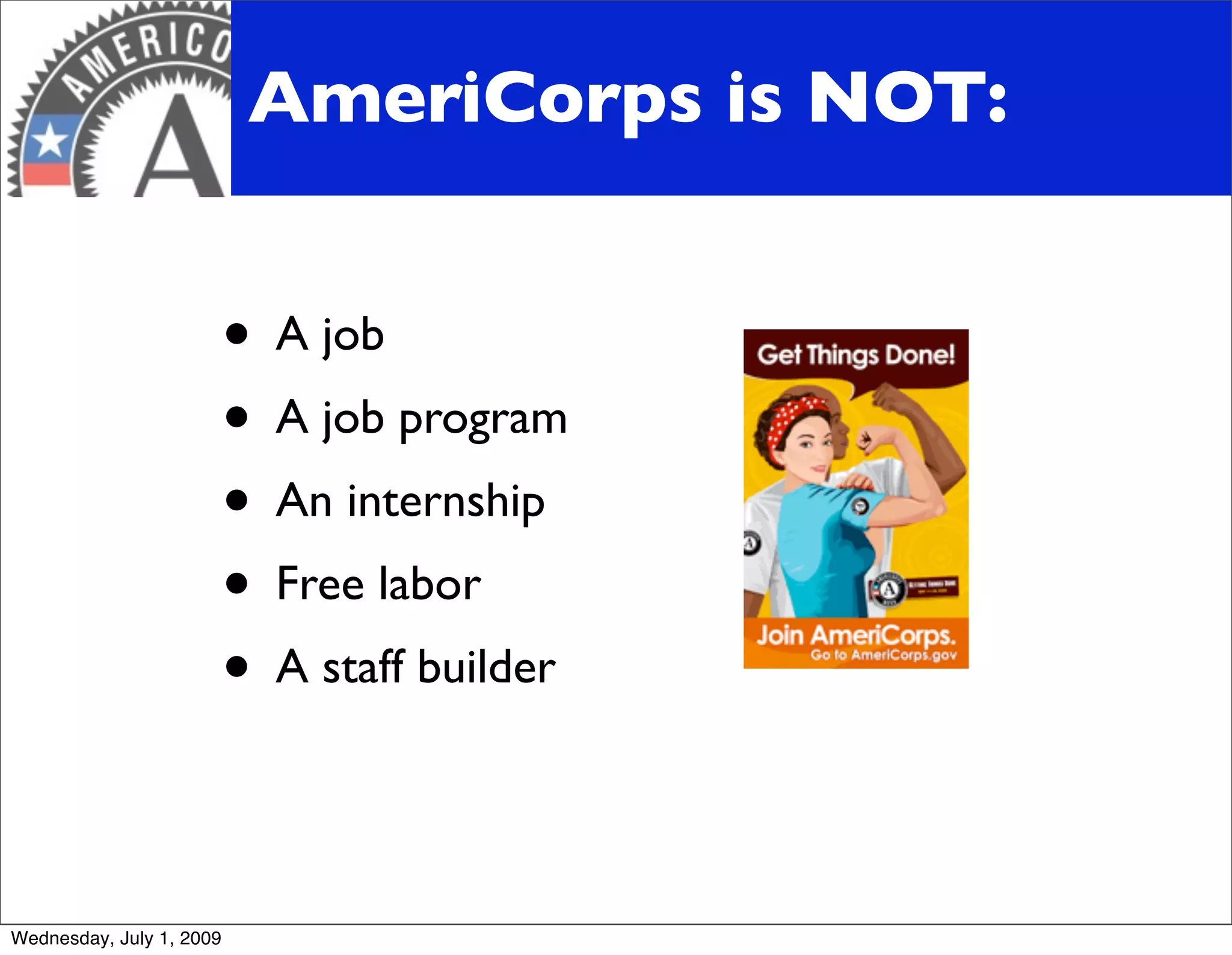 Bonner AmeriCorps 101