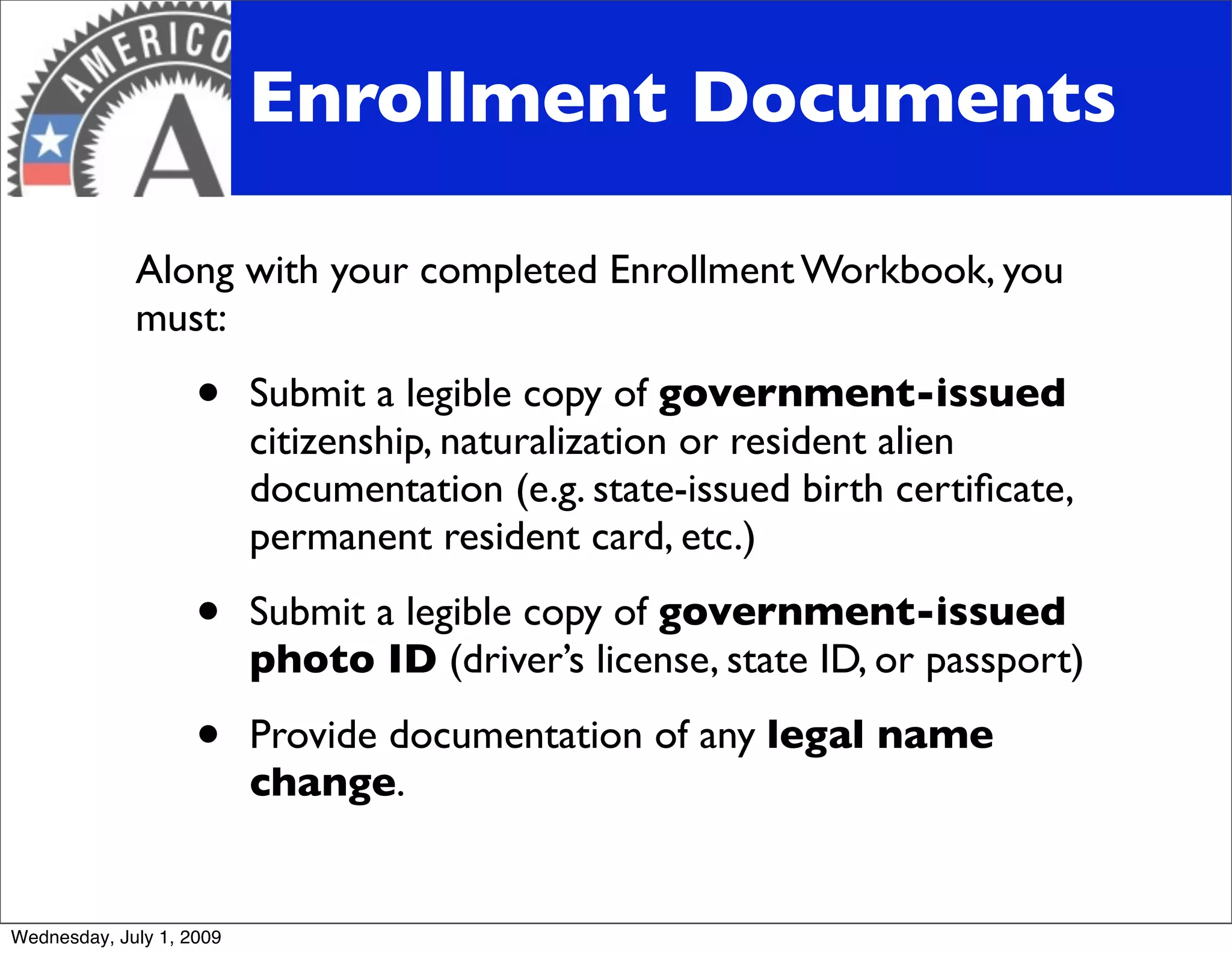 Bonner AmeriCorps 101