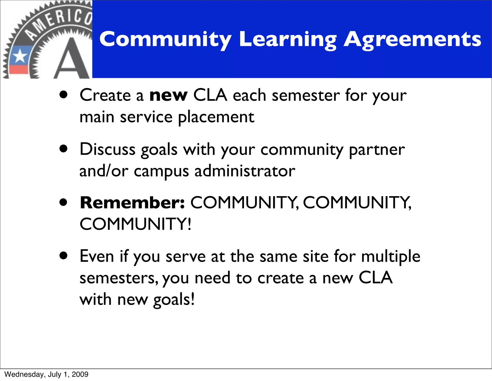 Bonner AmeriCorps 101