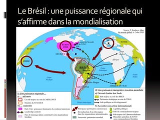 LeBrésil:unepuissancerégionalequi
s’affirmedanslamondialisation
 