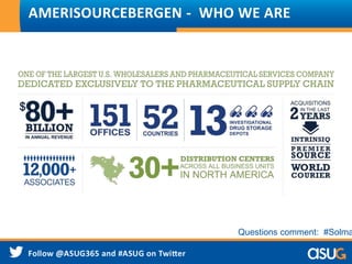 AMERISOURCEBERGEN - WHO WE ARE
Questions comment: #Solma
 