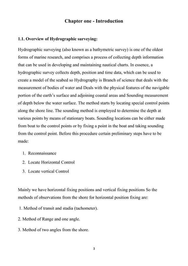 Methods of Shore Observations for Horizontal position Fixing | PDF ...