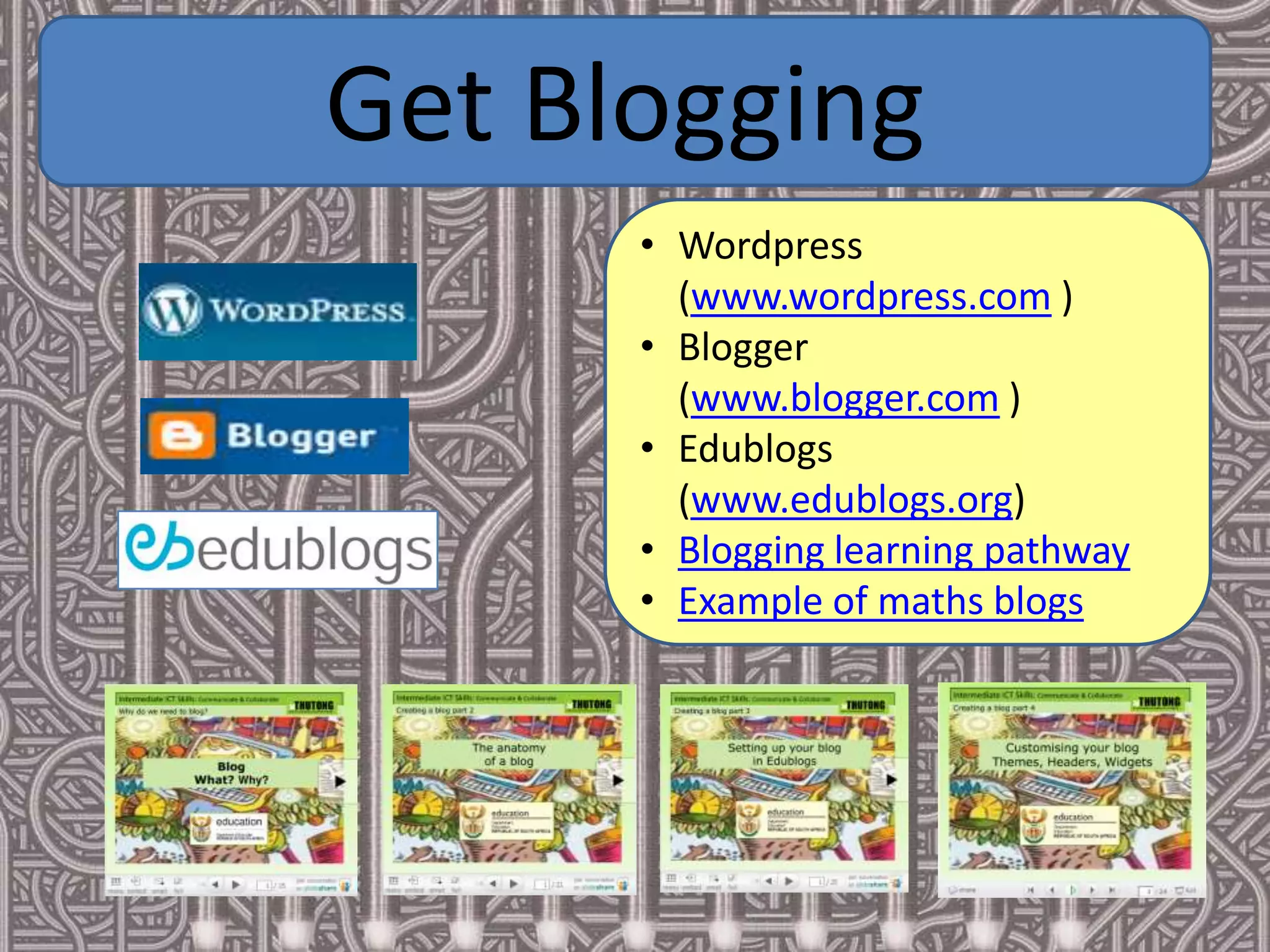 Twitter your username and include the tag #amesa2009 in your tweet