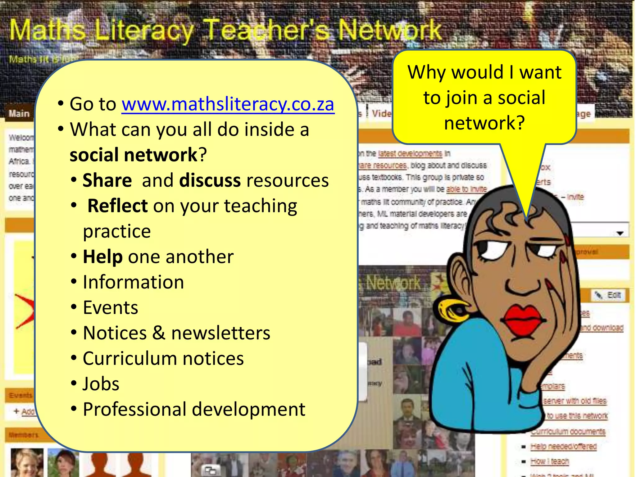 I can connect with other maths teachers